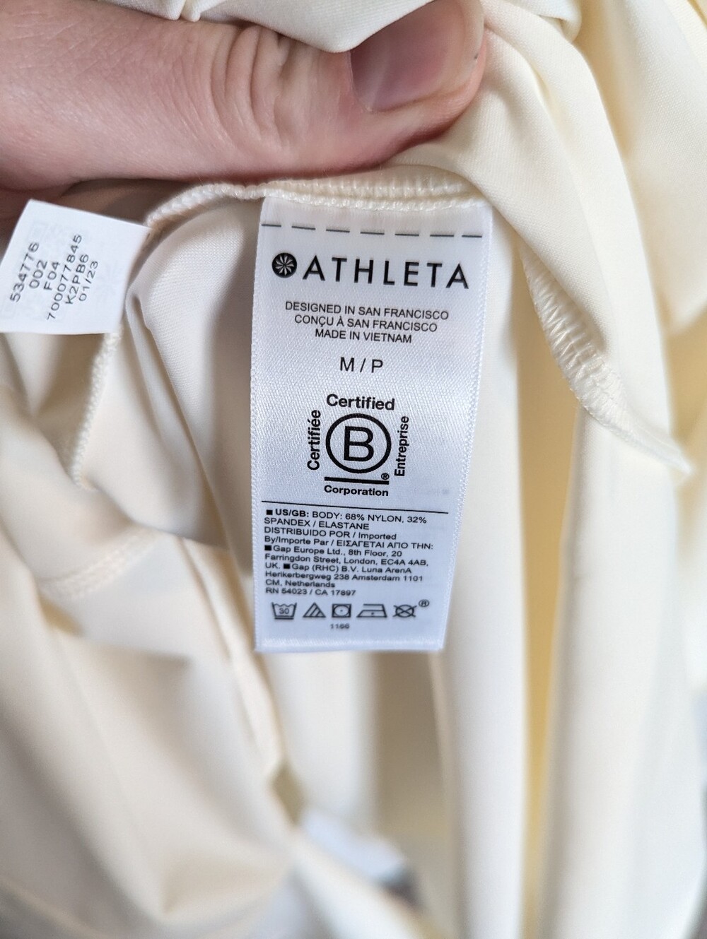 Athleta Cosmic Layer Dress - Off White Cream sz M - Picture 8 of 8
